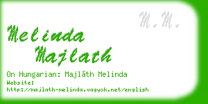 melinda majlath business card